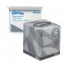 A photograph of Kleenex® Facial Tissues would show a square, white cube-shaped box with the Kleenex logo prominently displayed on the front. The box would contain 90 sheets of soft, white facial tissues, neatly stacked and ready for use. The packaging would be clean and simple, with no additional decorations or colors. The tissues themselves would be soft and gentle, perfect for wiping away tears or sneezes.