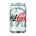 Diet Coca-Cola Soft Drink 330ml Can (Pack of 24) 100224 AU05387
