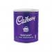 In this photo, you can see a large 2kg tub of Cadbury Instant Hot Chocolate. The label features the iconic Cadbury logo and a steaming cup of hot chocolate. The creamy brown powder can be seen inside the tub, ready to be mixed into a warm and indulgent drink.