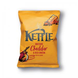 Kettle Mature Cheddar Red Onion Crisps 40g Pack of 54 FG001862 AU11264