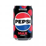 Pepsi Max Cherry Cans 330ml (24 Pack) 402112 AU17025