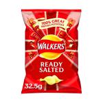 Walkers Ready Salted Crisps 32.5g (Pack of 32) 121797 AU34779