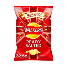 Walkers Ready Salted Crisps 32.5g (Pack of 32) 121797 AU34779