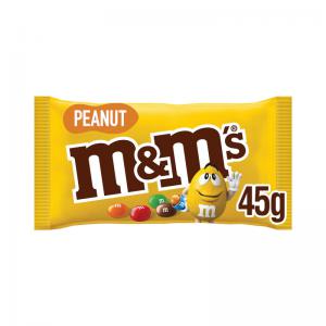 M&M MMs Crunchy Peanut  Milk Chocolate Bag 45g Pack of 24 100531