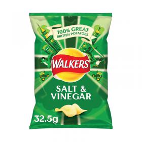 Walkers Salt and Vinegar Crisps 32.5g (32 pack) 121795 AU46175