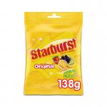 Starburst Chewy Sweets Fruit Flavour Pouch Bag 138g (Pack of 12) 124830 AU54625