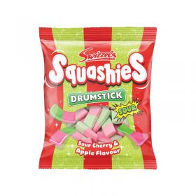 Swizzels Squashies Drumstick Sour Cherry and Apple 120g Bag 124212 AU66701