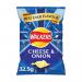 Walkers Cheese and Onion Crisps 32.5g (32 pack) 121796 AU69882