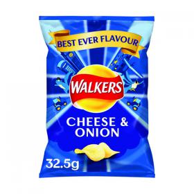 Walkers Cheese and Onion Crisps 32.5g (Pack of 32) 121796 AU69882