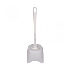 2Work Toilet Brush and Holder White AU91659 AU91659