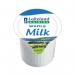 A pack of 120 Lakeland Full Fat Milk Pots, with individual portions of creamy, rich milk. Each pot features the recognizable Lakeland Milk logo and is perfect for adding to tea or coffee on-the-go. The pots are neatly stacked and sealed, ensuring freshness and convenience.
