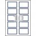 Avery Self-Adh Name Badge 10 Per Sheet WhtBlu (Pack of 200) L4787-20 AV00009