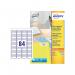 Avery Laser Mini Labels 46mmx11.1mm 84 Per Sheet White (8400 Pack) L7656-100 AV00039