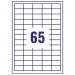 Avery Ultragrip Multipurpose Labels 38.1x21.2mm 65 Per Sheet White (Pack of 6500) 3666 AV00111