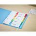 Avery Mylar Readyindex 90gsm 1-5 Punched 01733501 AV01405