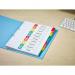 Avery Readyindex Mylar 1-10 Punched 01735501 AV01407