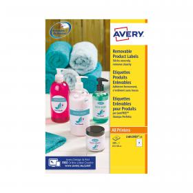 Avery Removable Labels Round 8 Per Sheet Wht (Pack of 200) L4852REV-25 AV02134