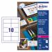 Avery Laser Business Card Dble-Sided Satin Wht (Pack of 250) C32026-25 AV02964