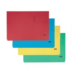 Elba Strongline Document Wallet Bright Manilla Foolscap Assorted (25 Pack) 100090138 AV03217
