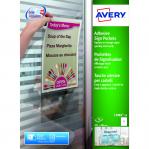 Avery Adhesive Sign Pockets A4 Transparent (Pack of 10) L7083-10 AV04848