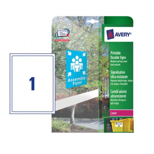 Avery Printable Outdoor Sign Labels (Pack of 10) L709110 AV04852