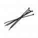 Cable Ties 300x4.8mm Black (Pack of 100) GT-300STCBLACK AV05107