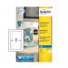 Avery CD DVD Insert Inkjet QuickDRY Matt White (Pack of 25) J8435-25 AV06926