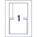 Avery CD DVD Insert Inkjet QuickDRY Matt White (Pack of 25) J8435-25 AV06926