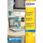 Avery CD DVD Insert Inkjet QuickDRY Matt White (Pack of 25) J8435-25 AV06926
