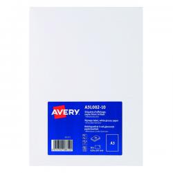 Cheap Stationery Supply of Avery Premium Display Labels A3 (Pack of 10) A3L002-10 AV08610 Office Statationery