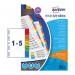 Avery Readyindex Extra Wide 1-5 05065505 AV08632