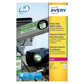 Avery Laser Label Heavy Duty 24 Per Sheet White (Pack of 480) L4773-20 AV10535