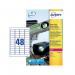 Avery Laser Label Heavy Duty 48 Per Sheet White (Pack of 960) L4778-20 AV10536