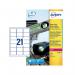 Avery Laser Label Heavy Duty 21 Per Sheet White (Pack of 420) L7060-20 AV10567