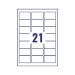 Avery Inkjet Address Labels QuickDRY 63.5x38.1mm 21 Per Sheet White (Pack of 525) J8160-25 AV10615