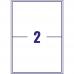 Avery Inkjet Parcel Labels 2 Per Sheet White (Pack of 50) J8168-25 AV10622