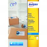 Avery Inkjet Parcel Labels 2 Per Sheet White (Pack of 50) J8168-25 AV10622