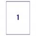 Avery Laser Parcel Label 1 Per Sheet Clear (Pack of 25) L7567-25 AV10627