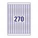Avery Inkjet Mini Labels 270 Per Sheet White (Pack of 6750) J8659-25 AV10634