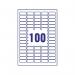 Avery Removable Labels 80 Per Sheet White (Pack of 2000) L4732REV-25 AV10636