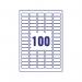 Avery Removable Labels 80 Per Sheet White (Pack of 2000) L4732REV-25 AV10636