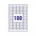 Avery Removable Labels 80 Per Sheet White (Pack of 2000) L4732REV-25 AV10636