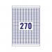 Avery Laser Mini Labels 17.8x10mm 270 per sheet White (6750 Pack) L4730REV-25 AV10641