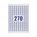 Avery Laser Mini Labels 17.8x10mm 270 per sheet White (6750 Pack) L4730REV-25 AV10641