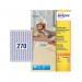 Avery Laser Mini Labels 17.8x10mm 270 per sheet White (Pack of 6750) L4730REV-25 AV10641