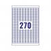 Avery Laser Mini Labels 17.8x10mm 270 per sheet White (Pack of 6750) L4730REV-25 AV10641