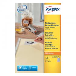 Avery Laser Mini Labels 25.4x10mm 189 per sheet White (Pack of 4725) L4731REV-25 AV10642