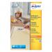 This is a close-up image of Avery Inkjet & Laser Avery Laser Mini Labels. The white labels have a size of 25.4x10mm and there are 189 labels per sheet. This pack contains 4725 labels and has the product code L4731REV-25 AV10642.