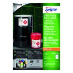 Avery Ultra Resistant Labels 210x297mm (Pack of 20) B4775-20 AV13561
