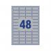 Avery Laser Label HDuty 48 Per Sheet Silver (Pack of 960) L6009-20 AV13608